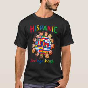 Happy Hispanic Heritage Month For Kids Latino Coun T-Shirt