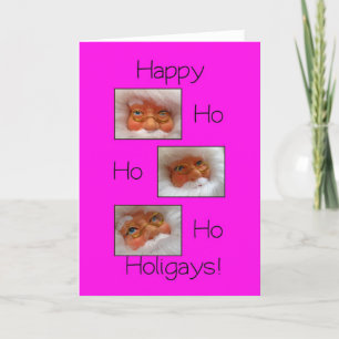 happy ho ho holigays gay x-mas card