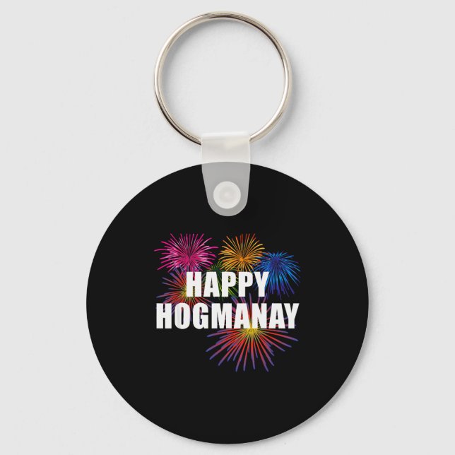 Happy Hogmanay Scotland New Years Eve Womens Top  Keychain (Front)