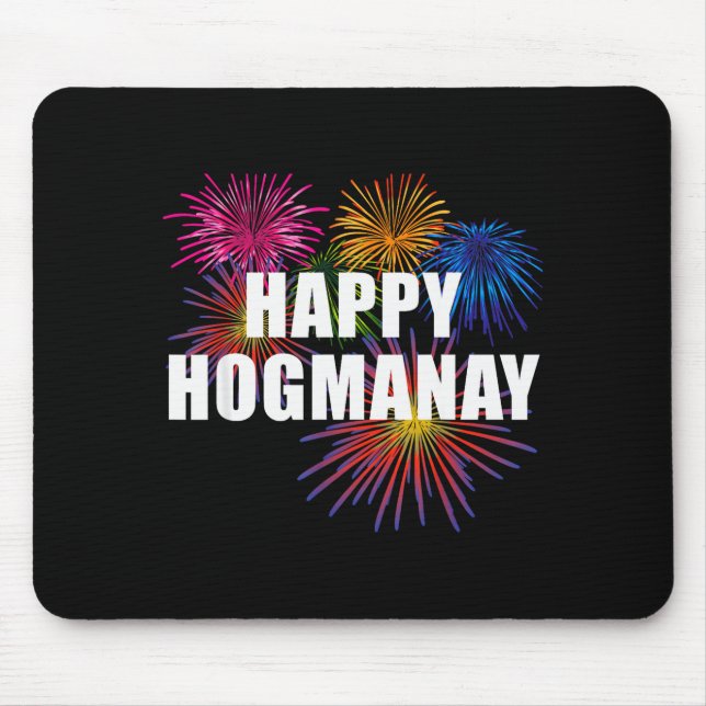 Happy Hogmanay Scotland New Years Eve Womens Top  Mouse Pad (Front)