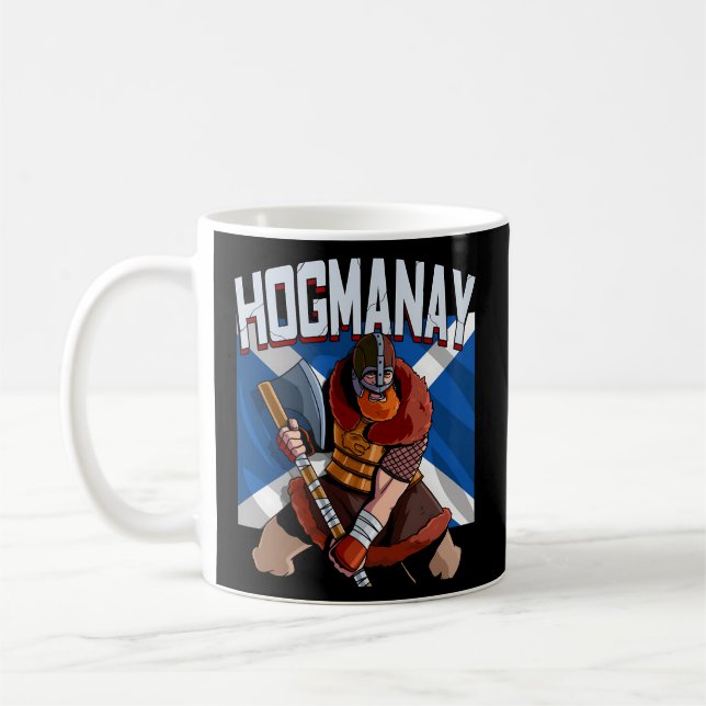 Happy Hogmanay Scottish New Year'S Eve Coffee Mug (Left)