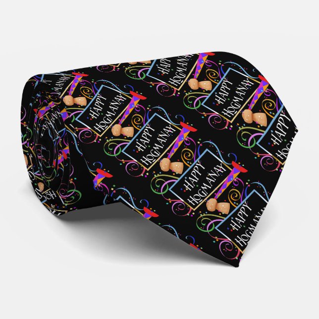 Happy Hogmanay! Tie (Rolled)