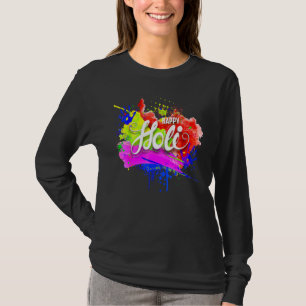 Happy Holi 2022 India Colours Spring Festival Hind T-Shirt
