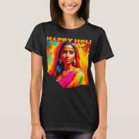 Happy Holi Beautiful Woman