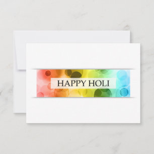happy holi (bokeh) invitation