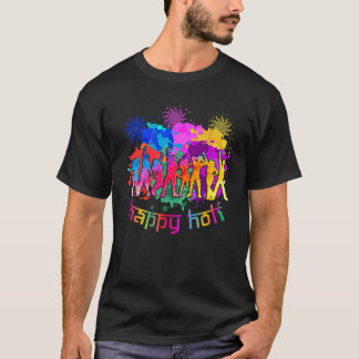 Happy Holi Festival Colors Phagwah Hindu Spring Fu T-Shirt
