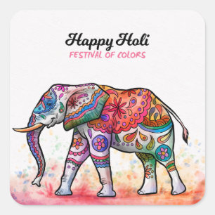Happy Holi - Festival Colors Square Sticker