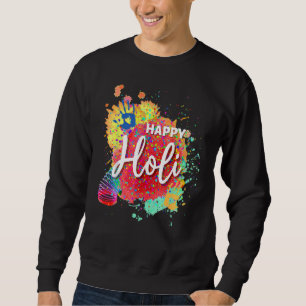 Happy Holi Festival Colour Heart India Hindu Sprin Sweatshirt