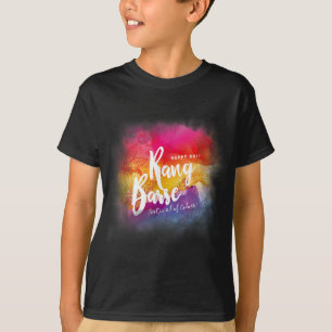 Happy Holi Festival Outfit For Women Kids Men Fami T-Shirt