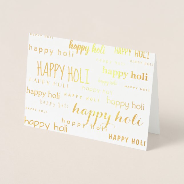 HAPPY HOLI FOIL CARD (Front)