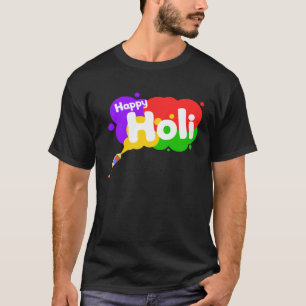 Happy Holi For Women Men Kids Colorful India Hindu T-Shirt