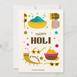 Happy Holi Greeting card! Holiday Card