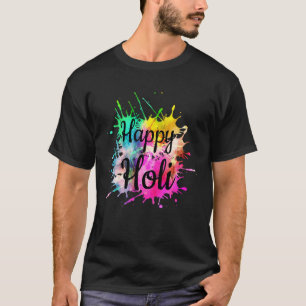 Happy Holi India Men Women Kids Spring Hindu Holi  T-Shirt