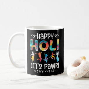 Happy Holi Let's Pawri Hindu Holi Festival Gifts Coffee Mug