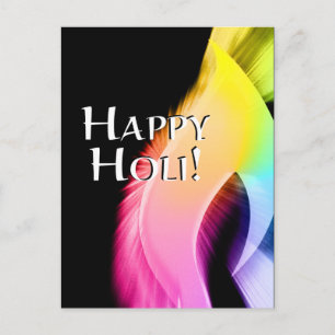 happy holi (light of colour) postcard