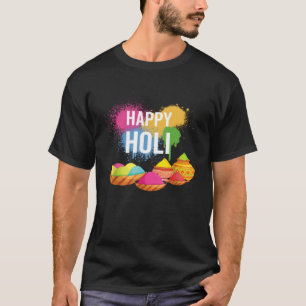 Happy Holi Spring Festival Colourful India Hindu C T-Shirt
