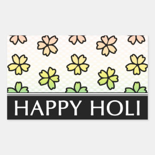 happy holi spring festival sticker