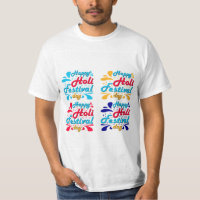 Happy Holi T-shirt For Festival