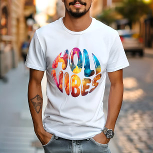 Happy Holi Vibes Hands Hindu Holi Festival Gifts T-Shirt