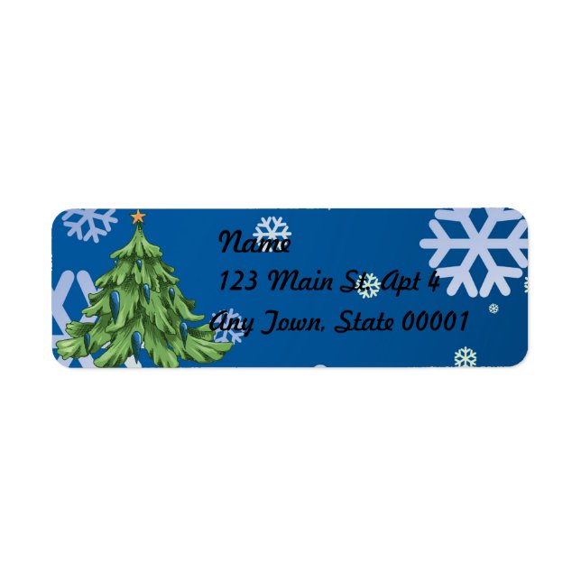 Happy Holiday 2017 Return Address Label (Front)