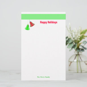 Happy Holiday Bells Stationery
