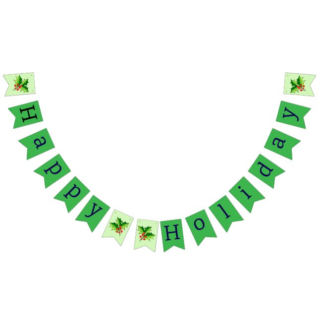 Happy Holiday Bunting Flags (All)