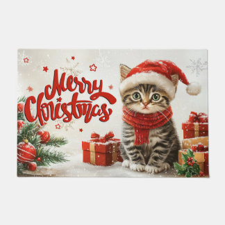 Happy Holiday Christmas Doormat – Festive Welcome