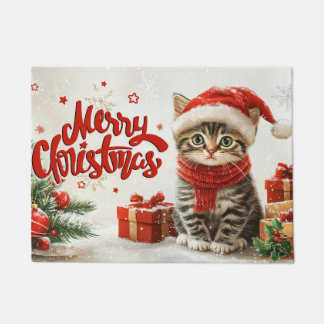 Happy Holiday Christmas Doormat – Festive Welcome