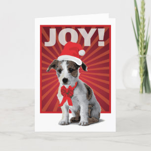 Happy Holiday Dog - Jack Russell Santa