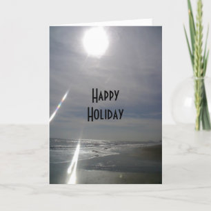 "HAPPY HOLIDAY" FROM THE BEACH HOLIDAY CARD
