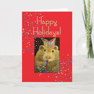 Happy Holiday Hamster Card