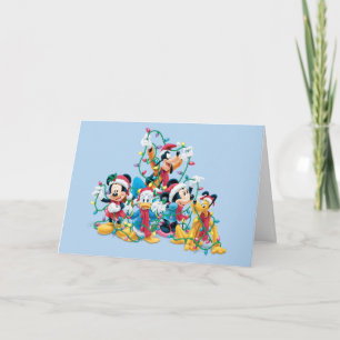 Happy Holiday   Mickey & Friends Card
