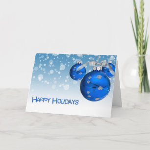 Happy Holiday Ornaments Card
