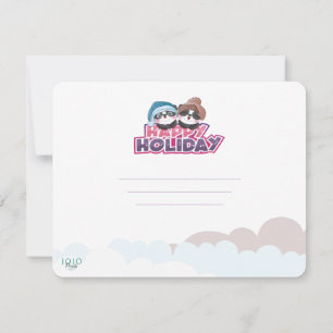 Happy Holiday Panda Invitation