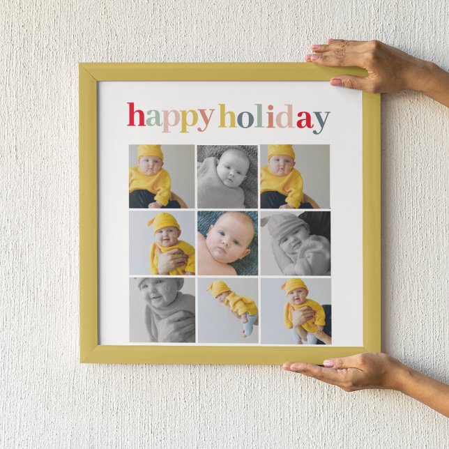 Happy Holiday Photo Collage Poster (Creator Uploaded)