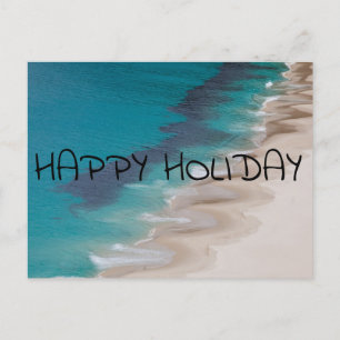 happy holiday postcard