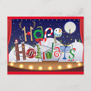 Happy  holiday postcard