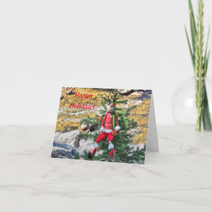 Happy Holiday Reindeer Greeting Card