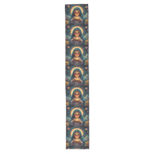 Happy holiday season Christmas scene Long Table Runner
