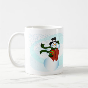 Happy Holiday Snowman Coffee Mug