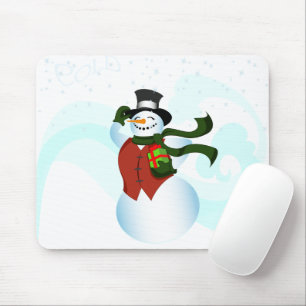 Happy Holiday Snowman Mouse Pad
