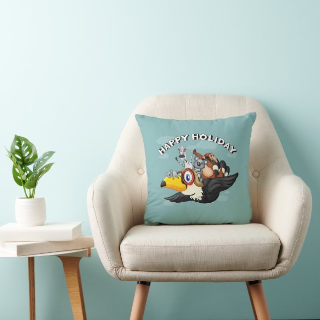 Happy Holiday | Throw Pillow 16" (Chair)