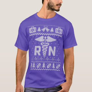 Happy Holiday Ugly Christmas RN Proud Registered N T-Shirt