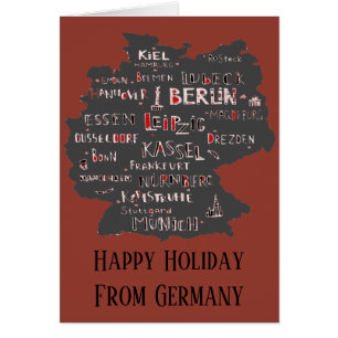Happy Holiday, villes allemandes, ajouter du texte