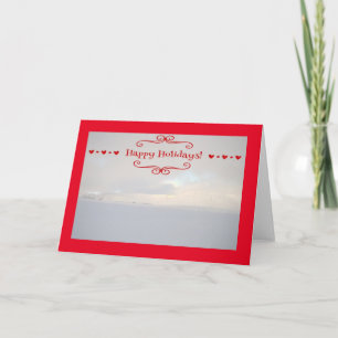 Happy Holiday Winter Landscape Card