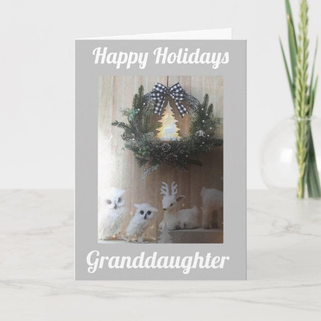 HAPPY HOLIDAY WITH LOVE **GRANDDAUGHTER** (Front)