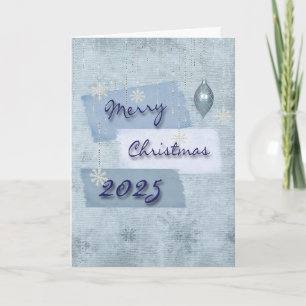 Happy Holidays 2024 Snowflakes Holiday Card