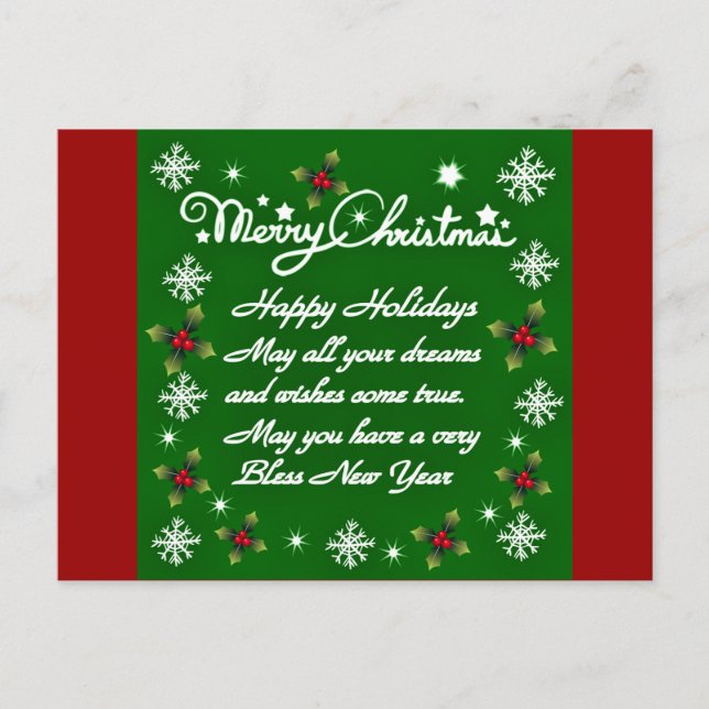 Happy Holidays#4_ Holiday Postcard (Front)