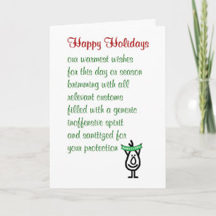 Happy Holidays - a funny holiday greetings card