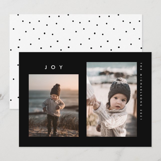 HAPPY HOLIDAYS Add Your Family Photo  (Front/Back)